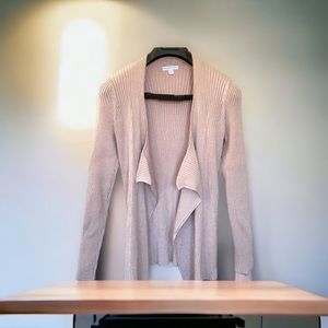 Pink open cardigan
